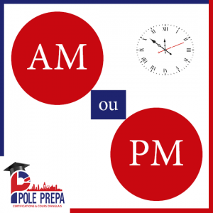 heure AM PM anglais